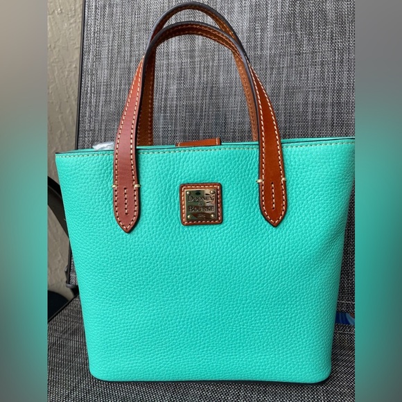 NWT! Dooney & Bourke Mini Waverly Jade Pebble Grain Leather - Picture 16 of 17